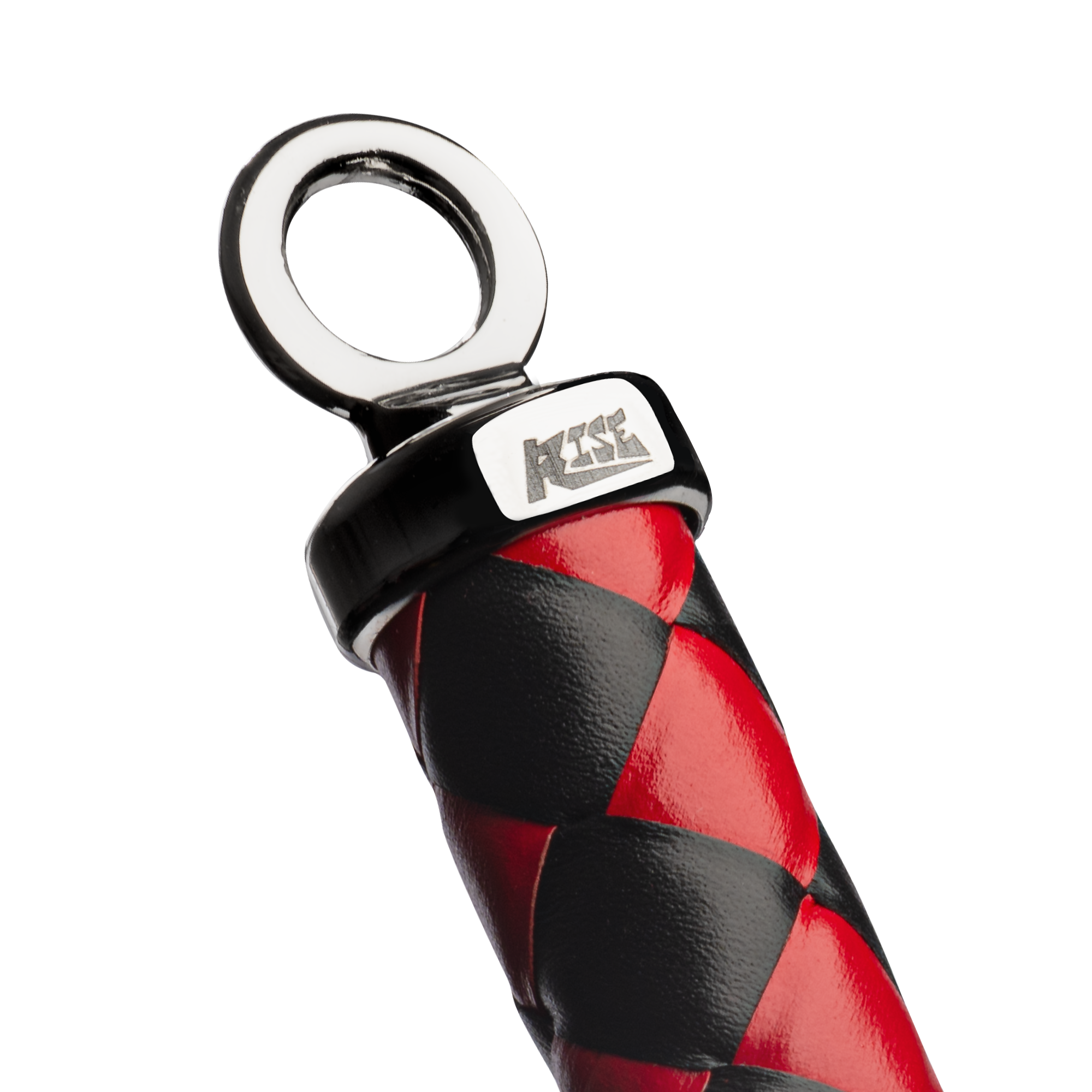 RISE - Heavy Cat O. Nine Whip - Zwart/Rood