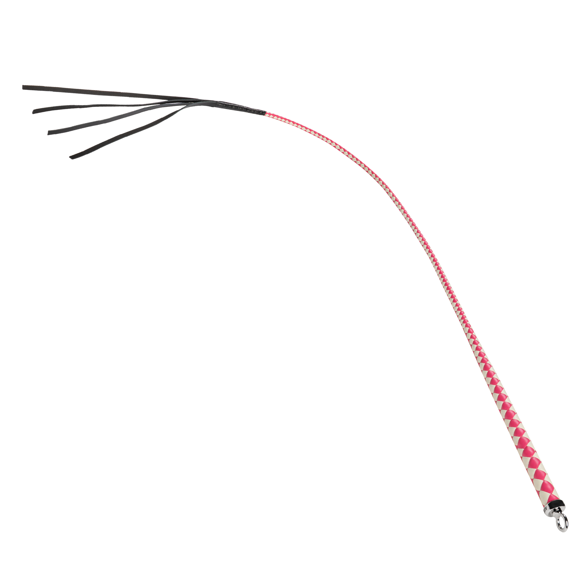 RISE - 120cm Bull Whip - Roze/Wit