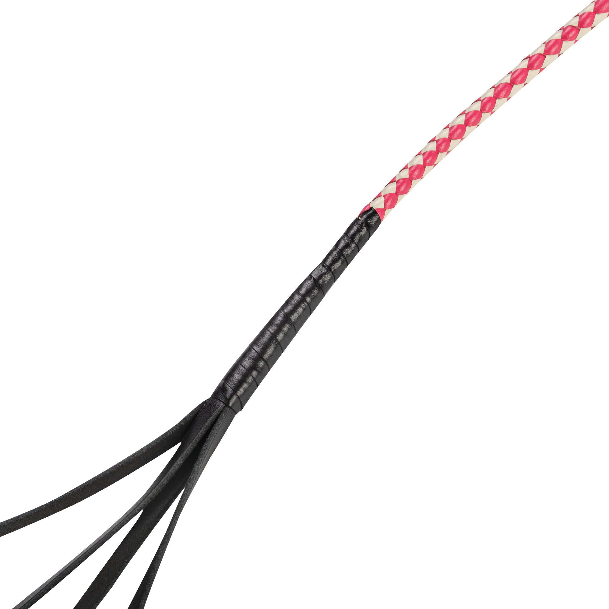 RISE - 120cm Bull Whip - Roze/Wit
