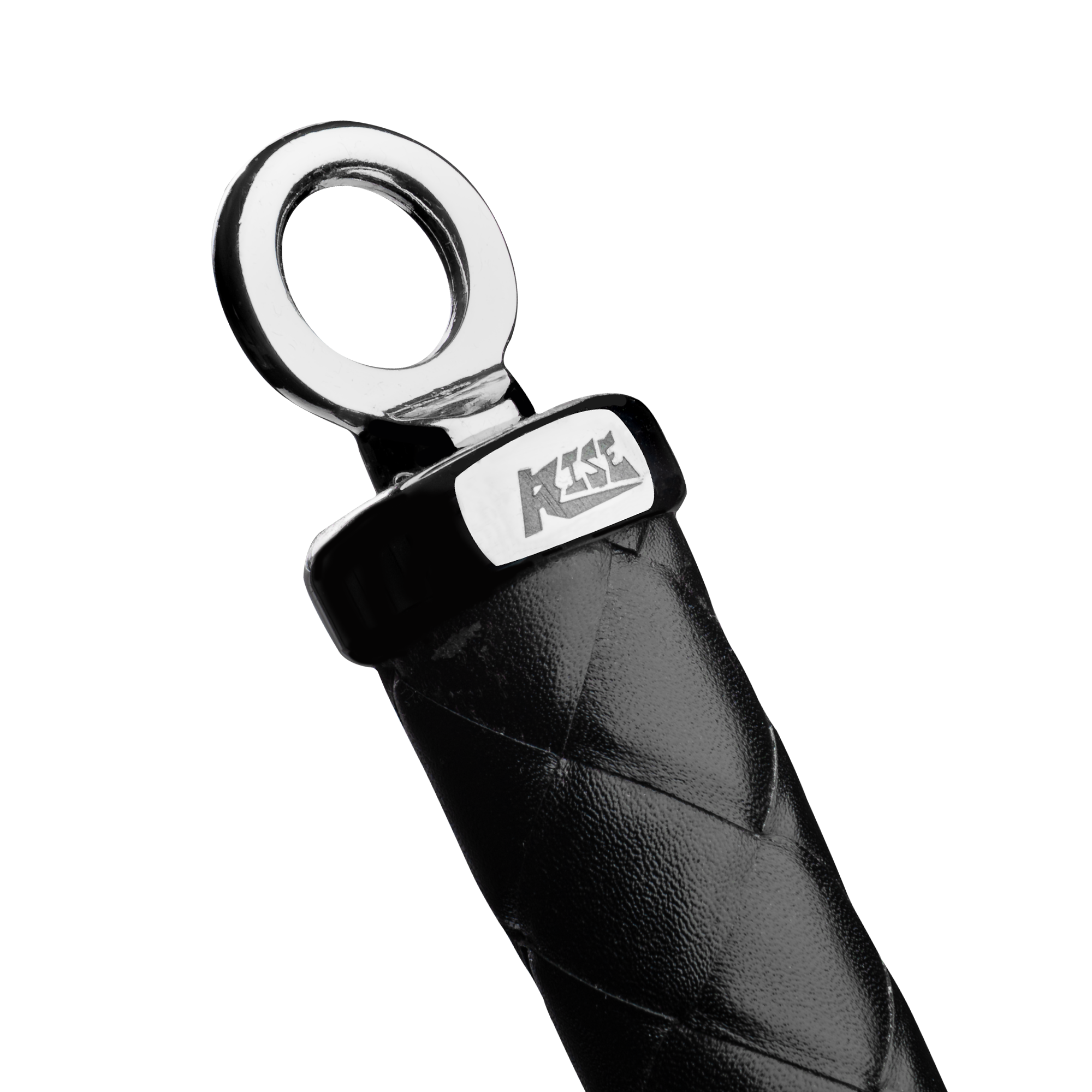 RISE - 120cm Bull Whip - Zwart