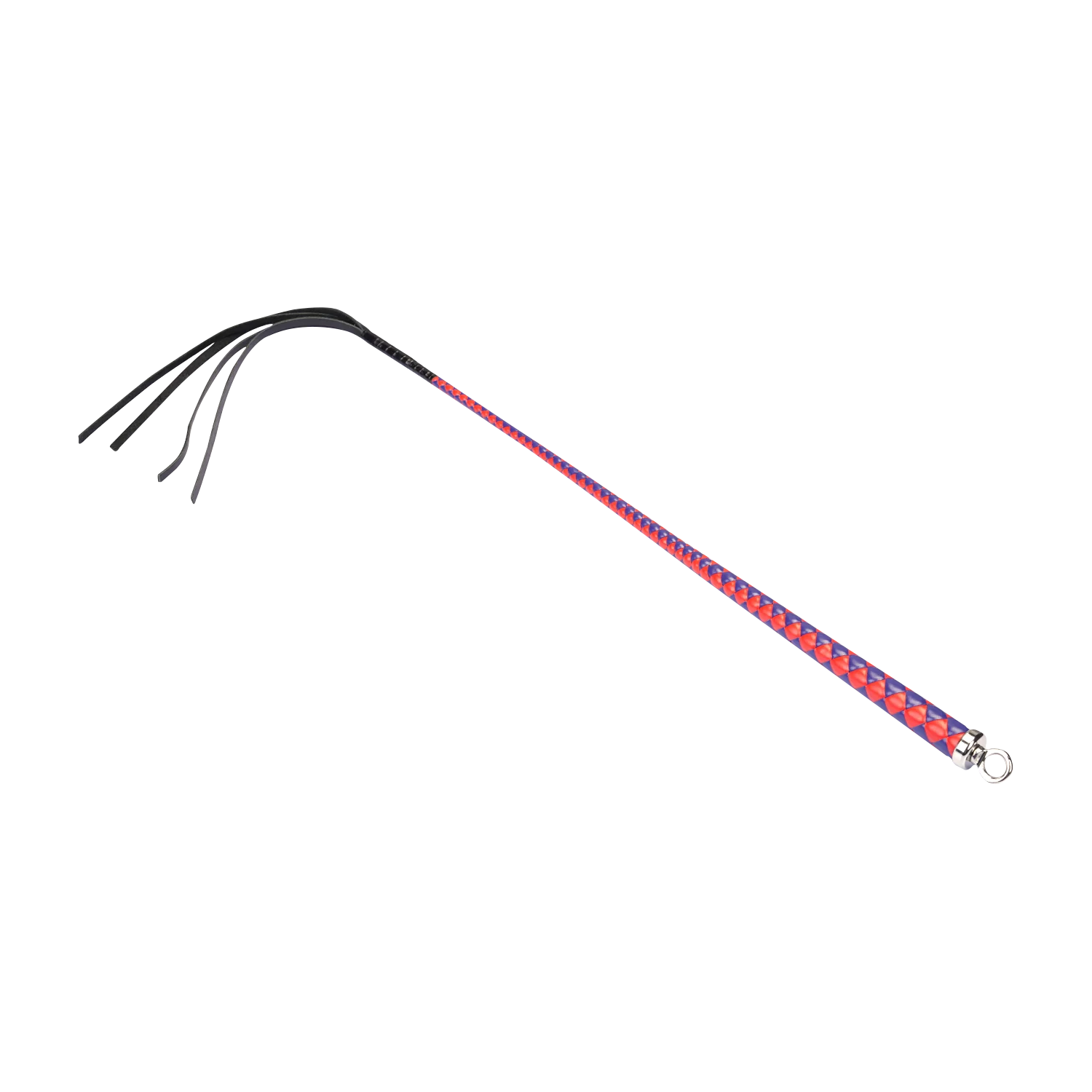 RISE - 90cm Bull Whip - Rood/Blauw