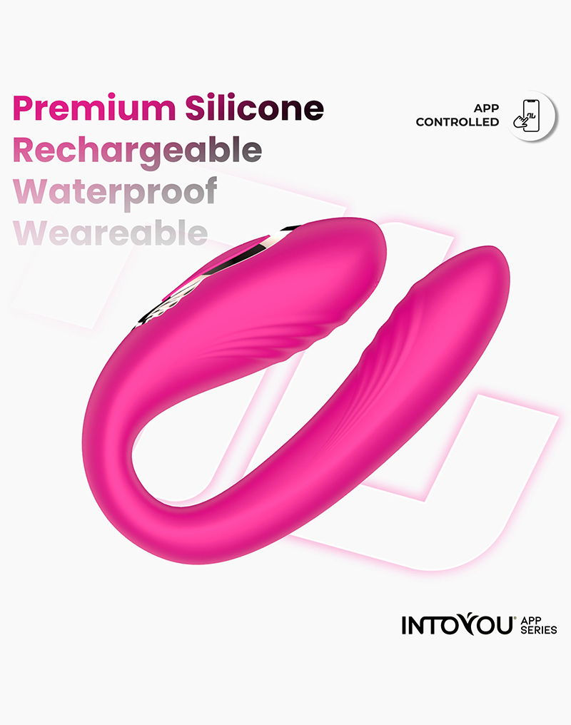 IY - Couty - Speeltje voor koppels 360° Oscilatie, App Bediend - Roze