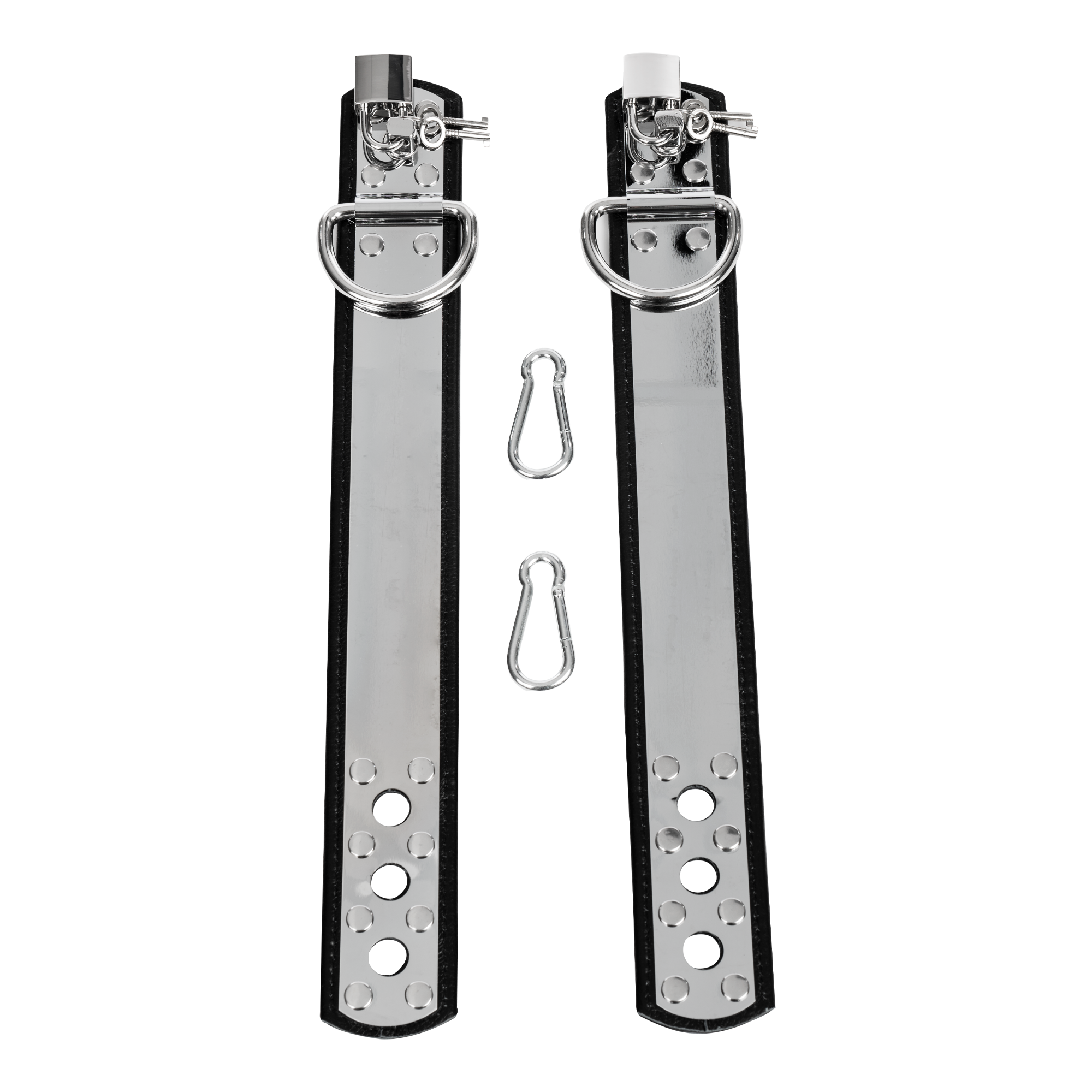 Rimba - Leren voetboeien met metaal en hangslot