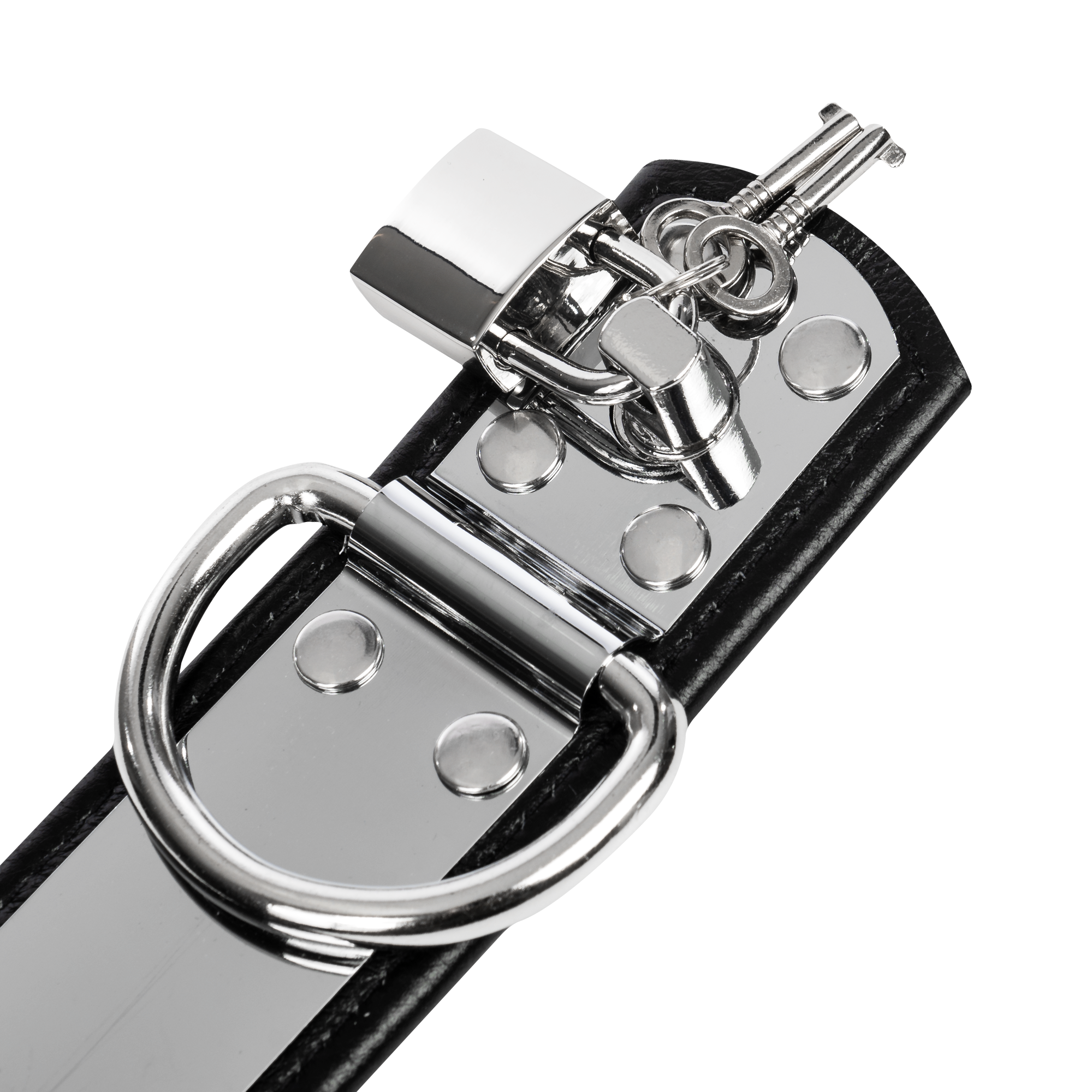 Rimba - Leren voetboeien met metaal en hangslot