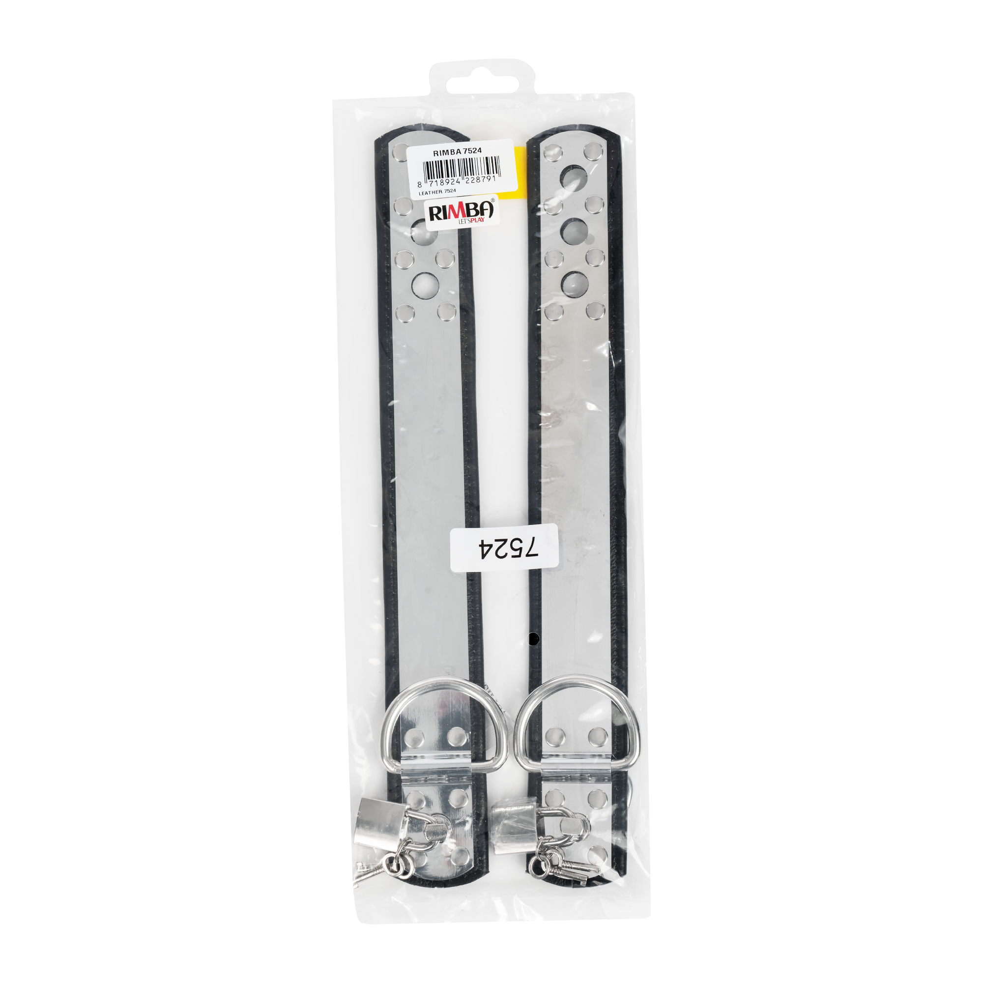 Rimba - Leren voetboeien met metaal en hangslot