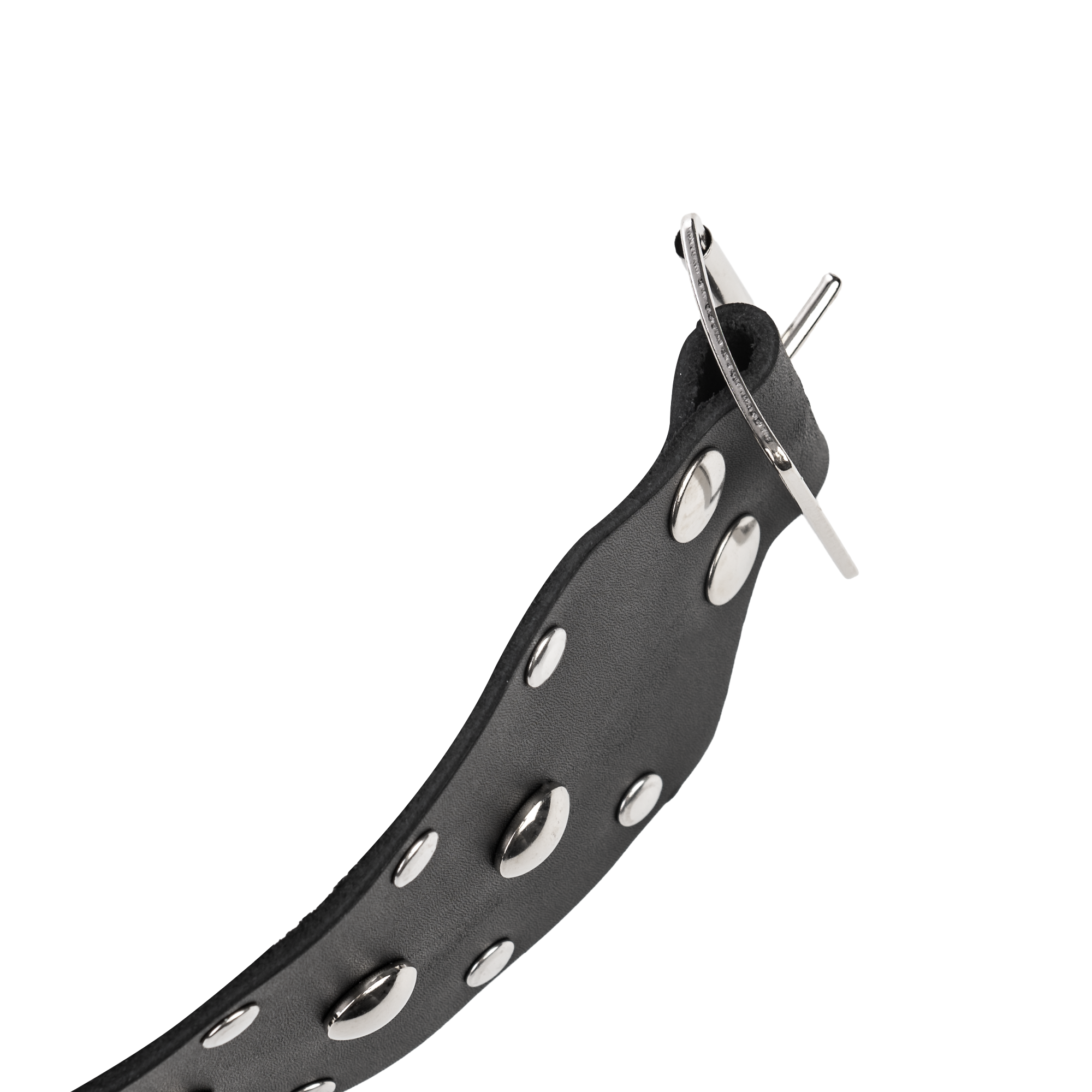 Rimba - Halsband met studs en hondenketting, verstelbaar met gesp.