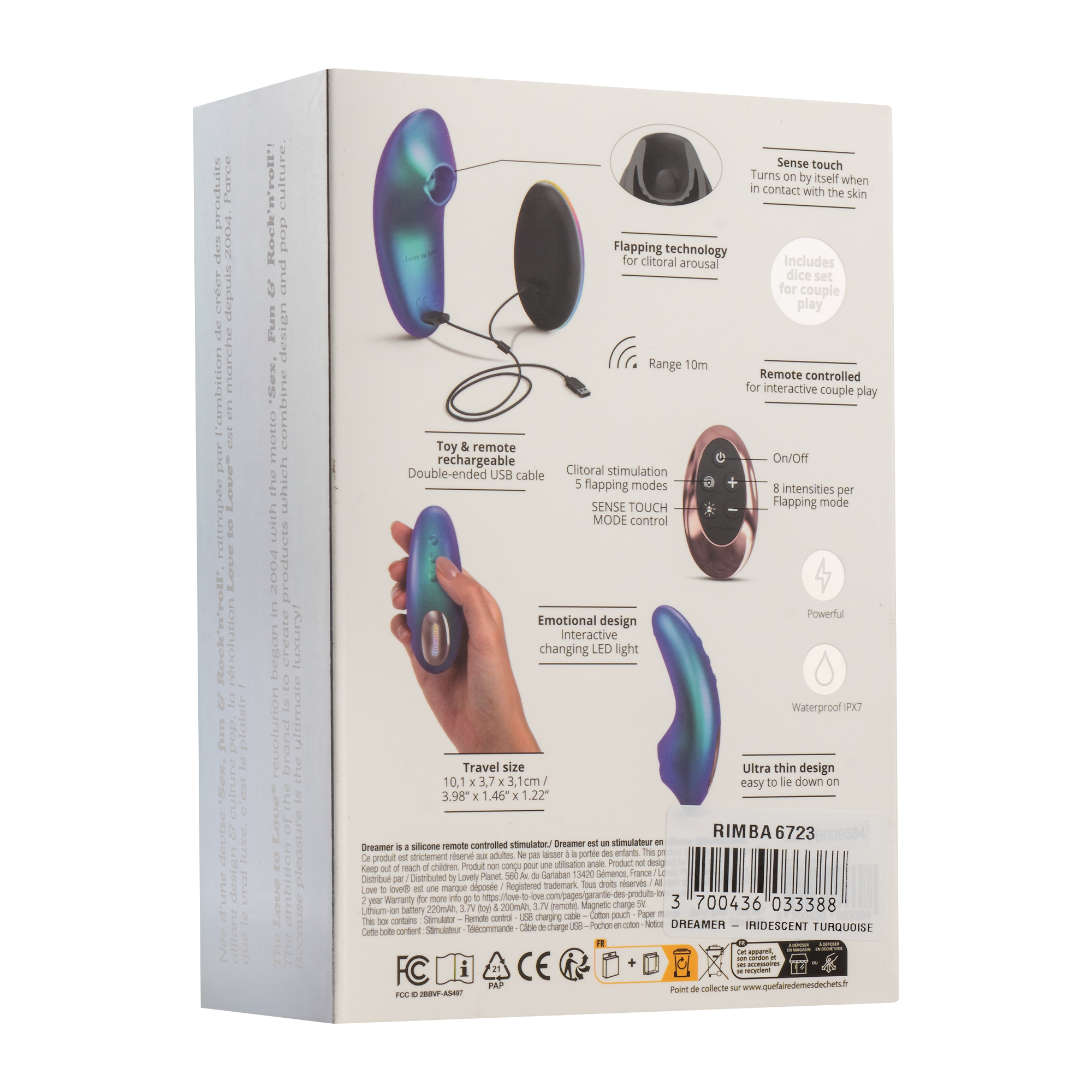 Love to Love - Dreamer - Clitorisvibrator - Iridescent Turquoise