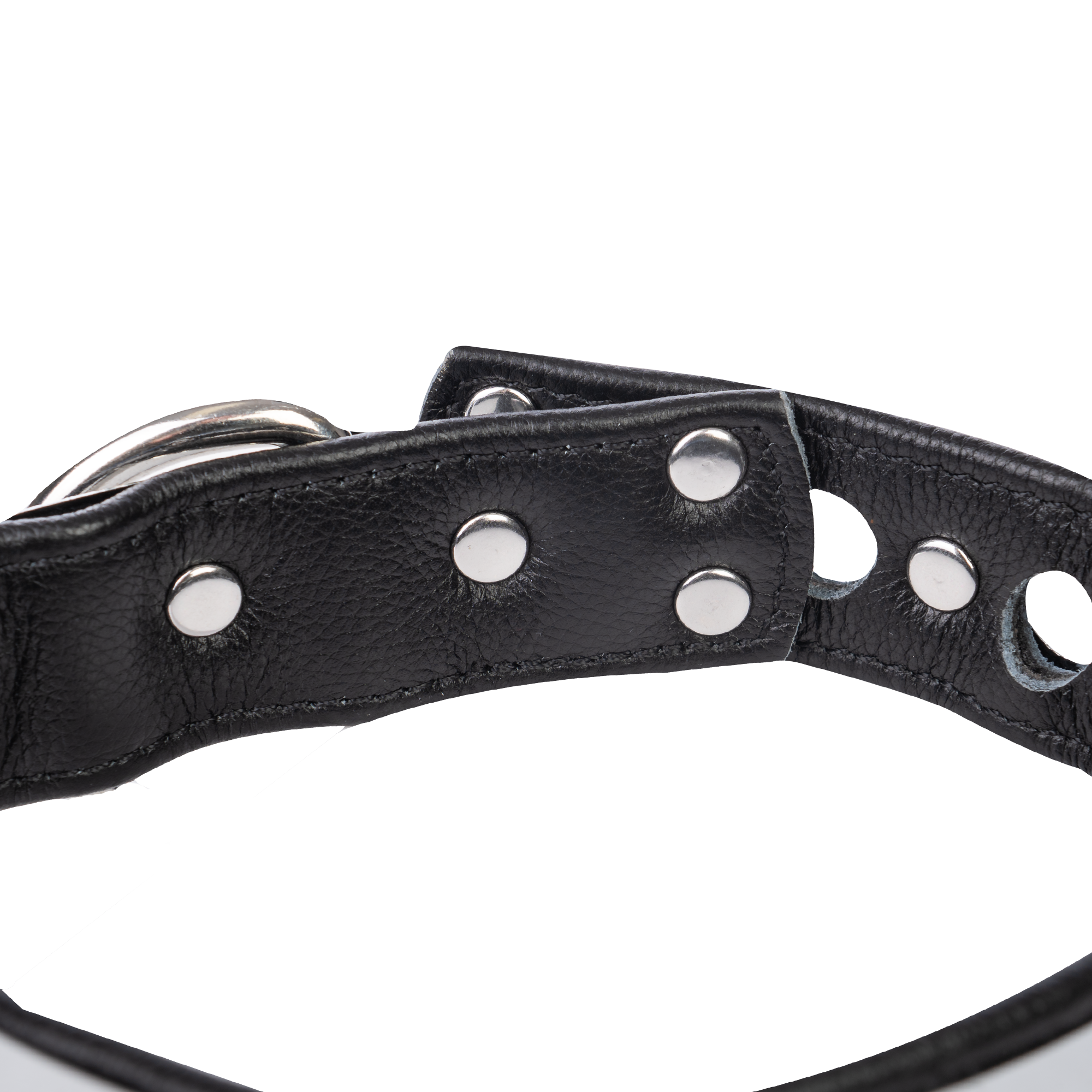 Rimba - Leder Halsband met metaal en hangslot