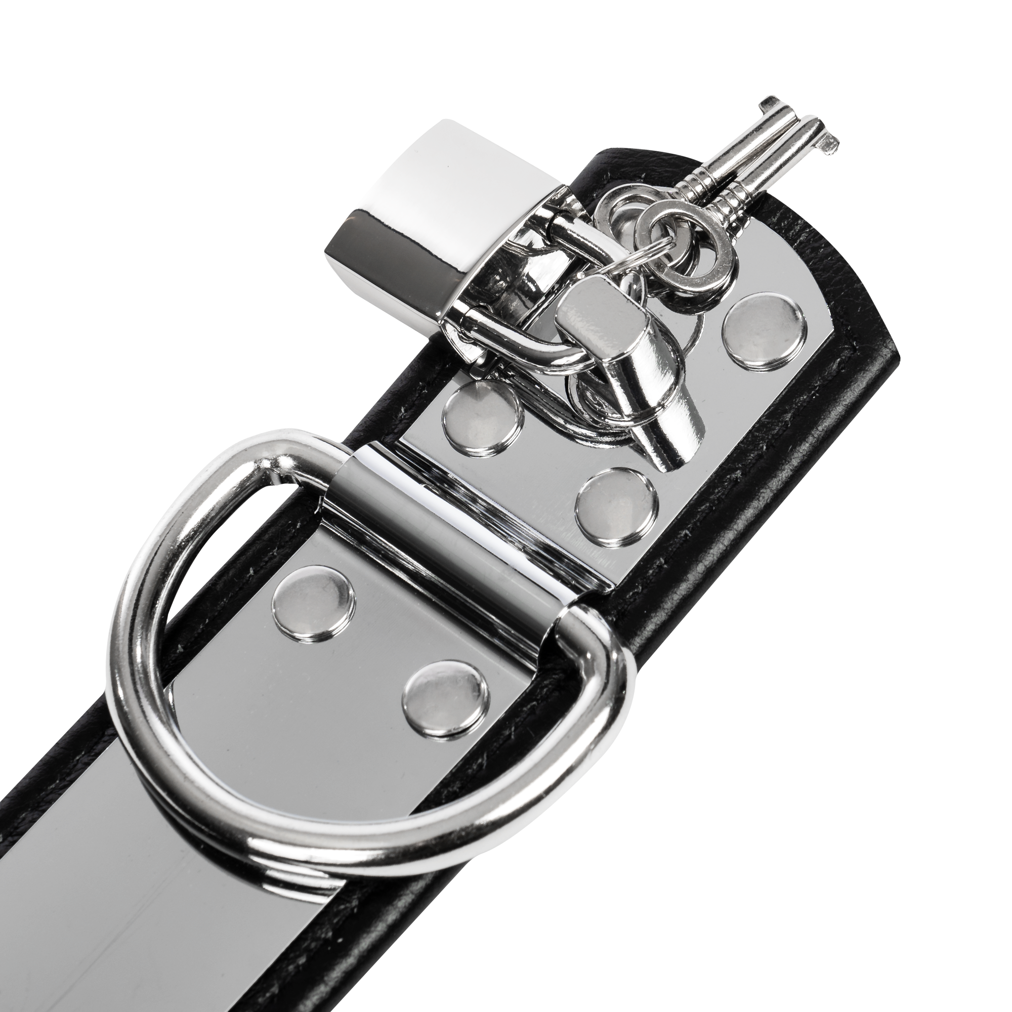 Rimba - Leren handboeien met metaal en hangslot