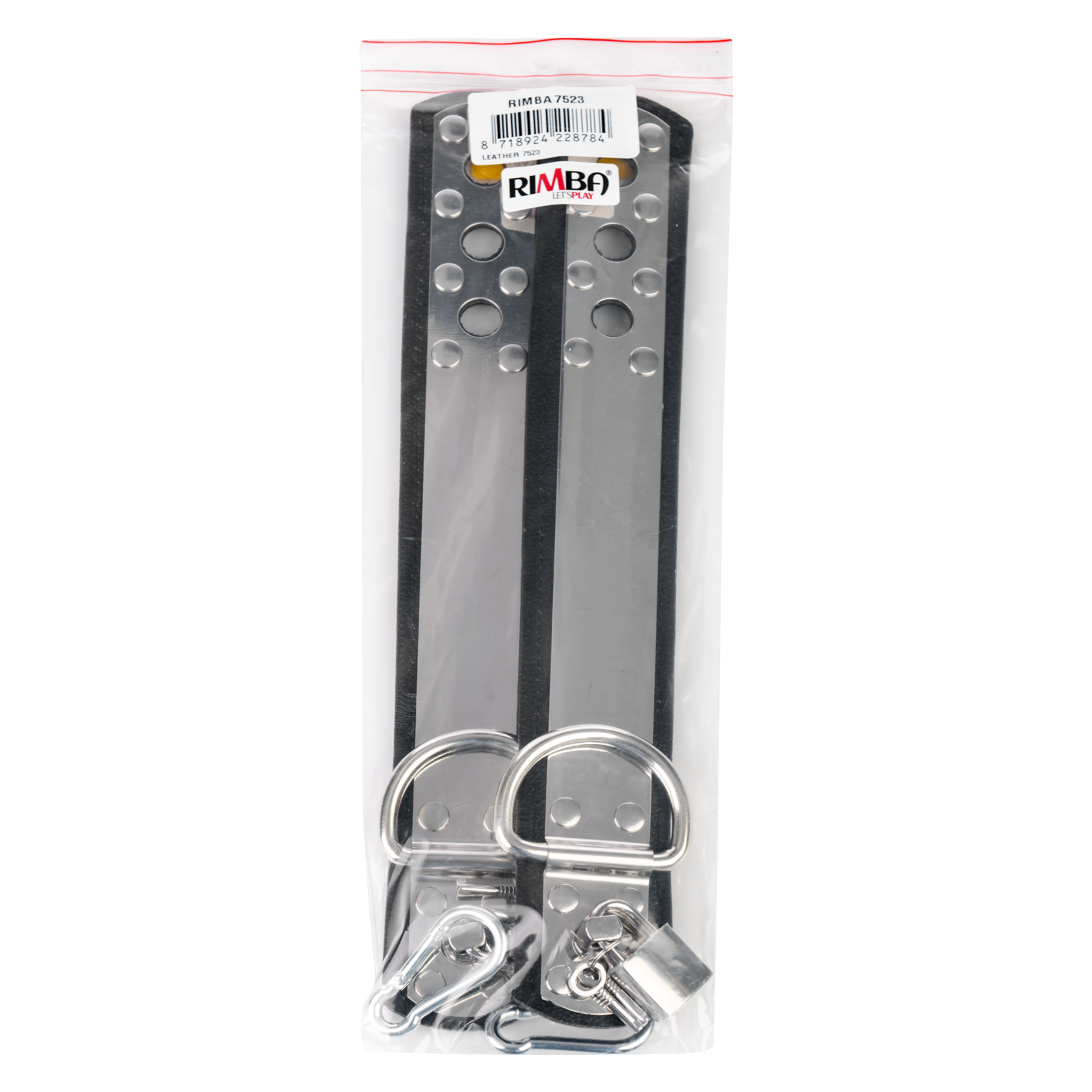 Rimba - Leren handboeien met metaal en hangslot