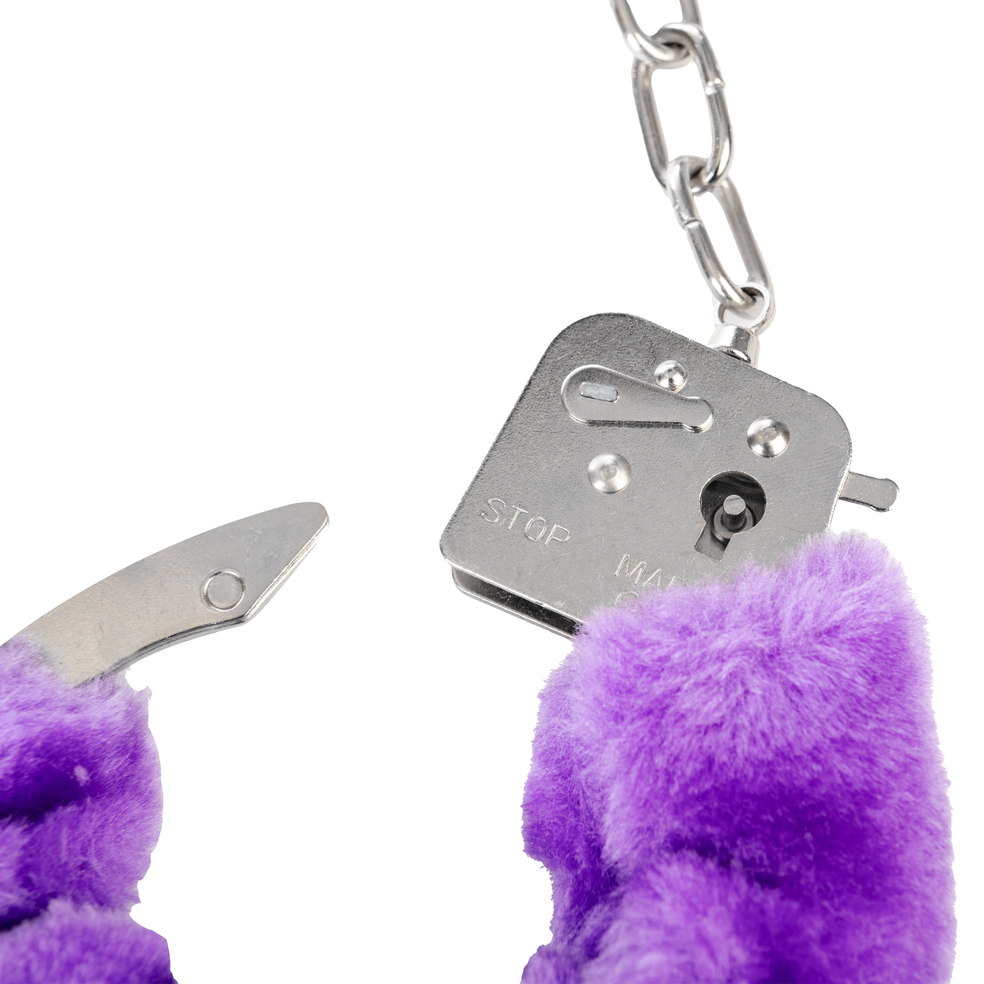 Rimba - Politie Handboeien met paars bont
