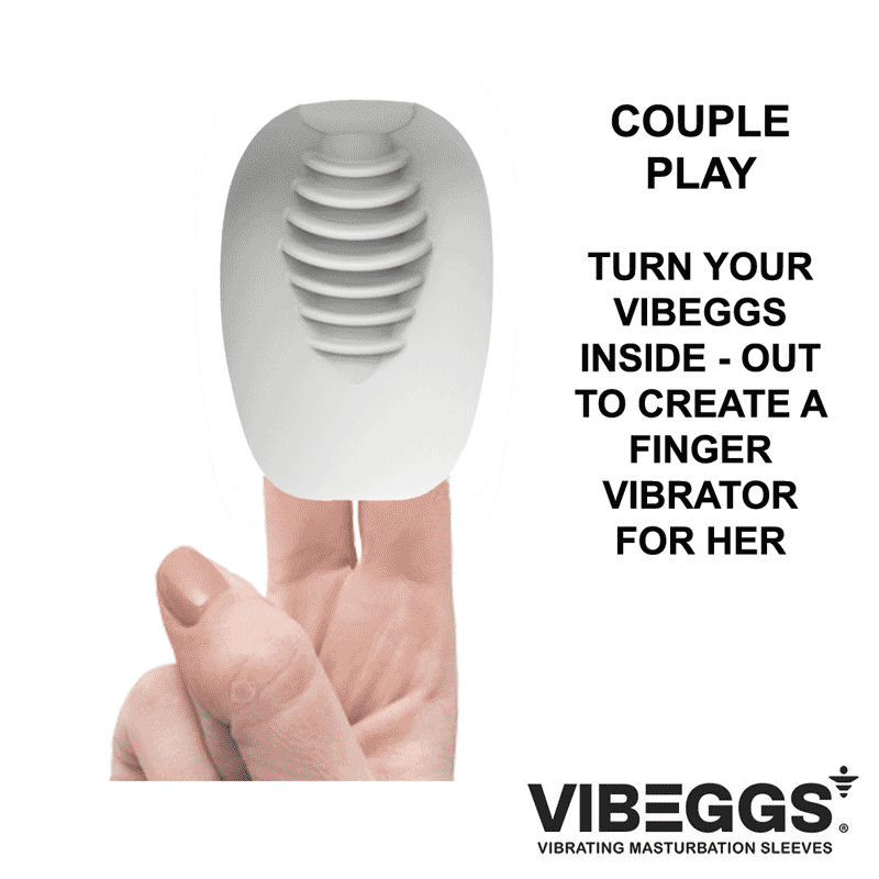 VIBEGGS - Blow Misty - Vibrerende Masturbatie Sleeve - Wit