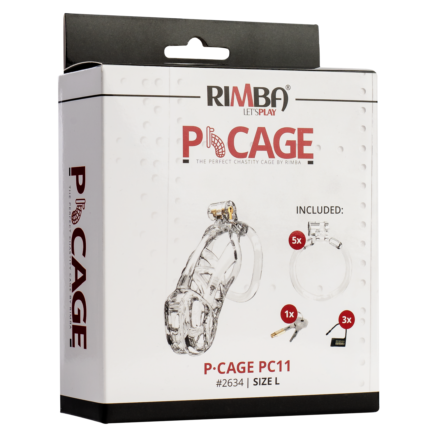 Rimba P-Cage - P-Cage PC11 - Peniskooi maat L - Transparant