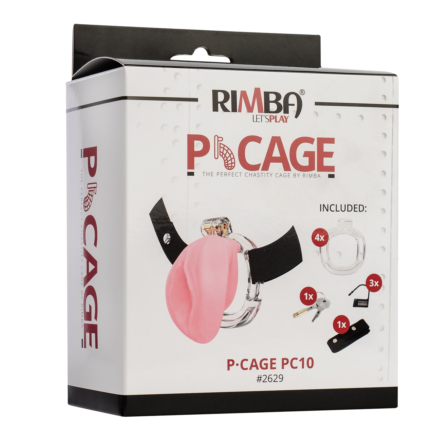 Rimba P- Cage - P-Cage PC10 - Peniskooi Pussy - Transparant, Rose