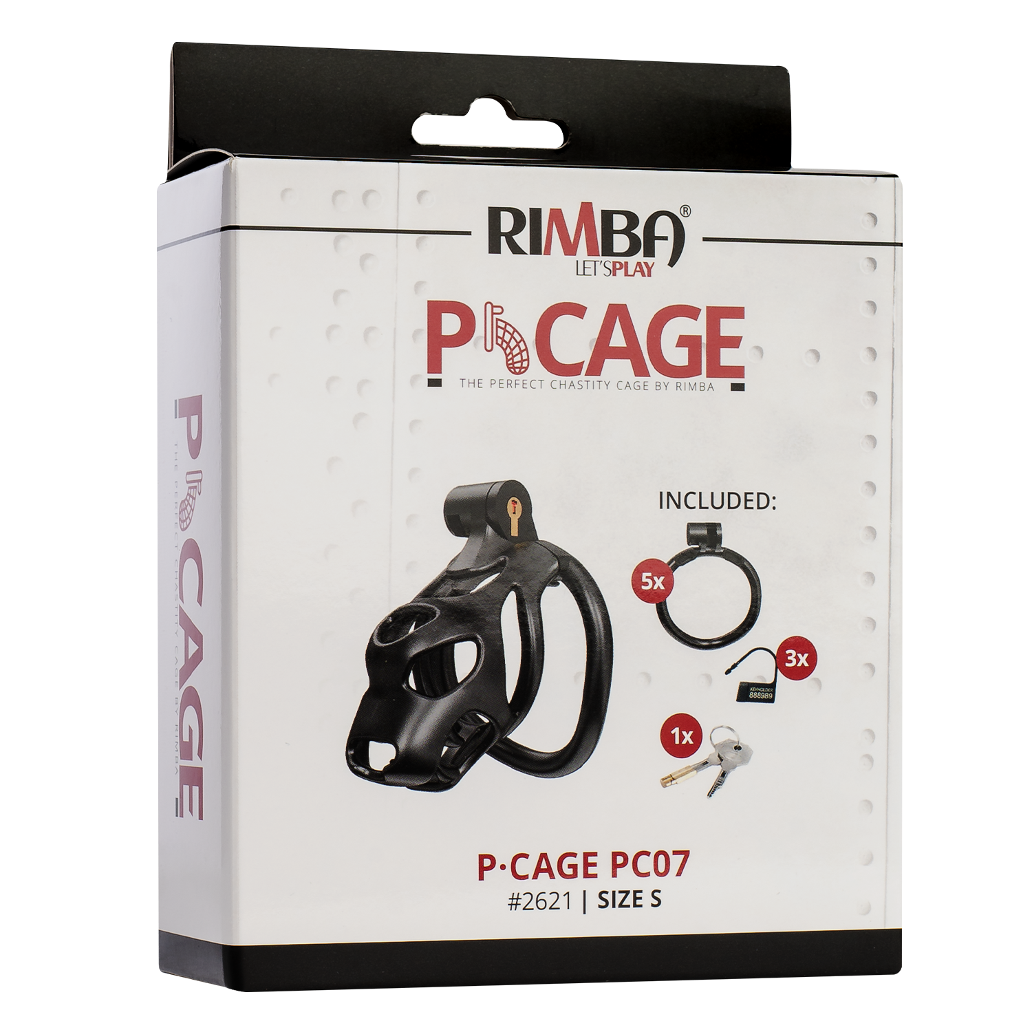 Rimba P-Cage - P-Cage PC07 - Peniskooi Maat S - Zwart