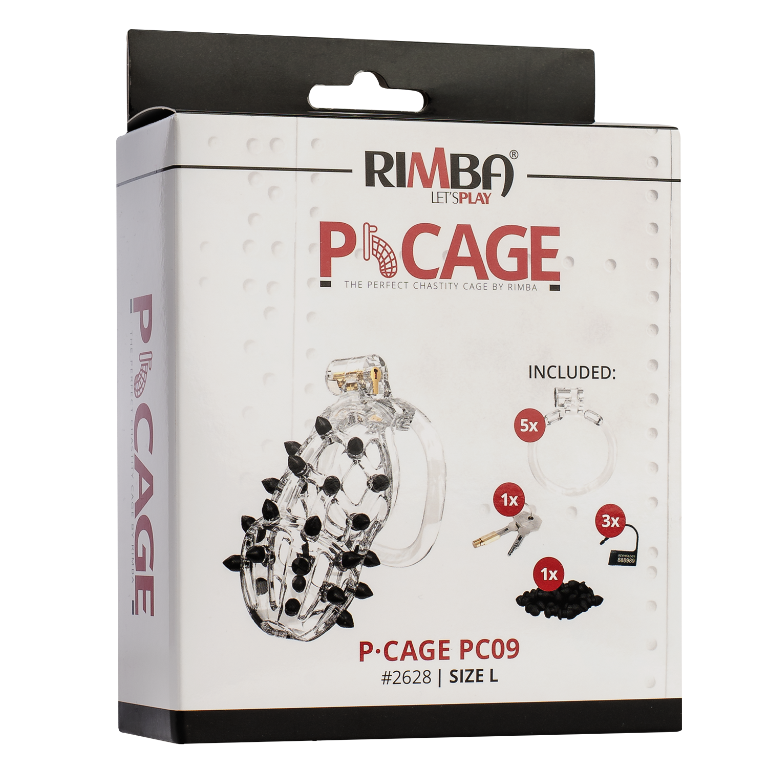 Rimba P-Cage - P-Cage PC09 - Peniskooi Maat L - Transparant
