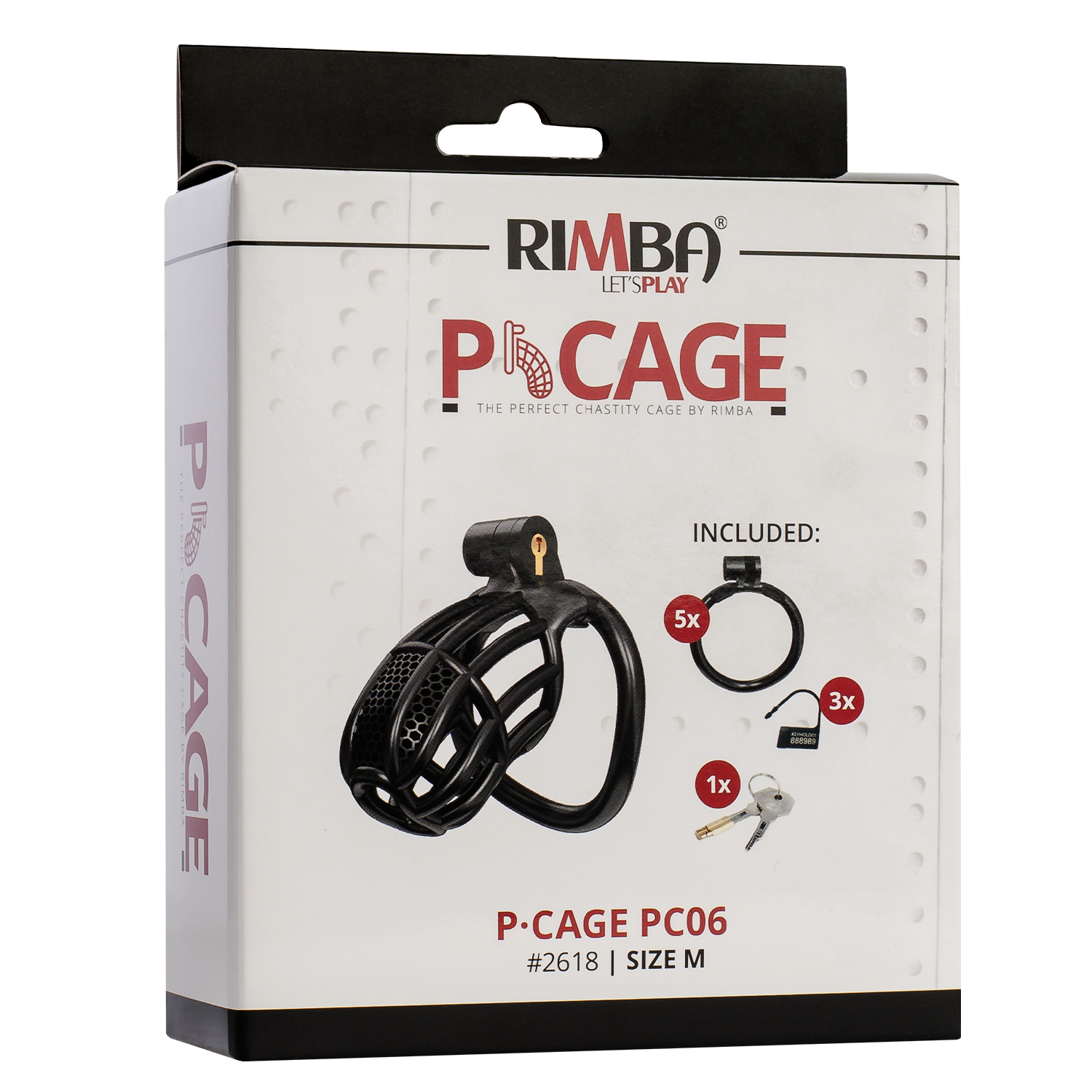Rimba P-Cage - P-Cage PC06 - Peniskooi Maat M - Zwart