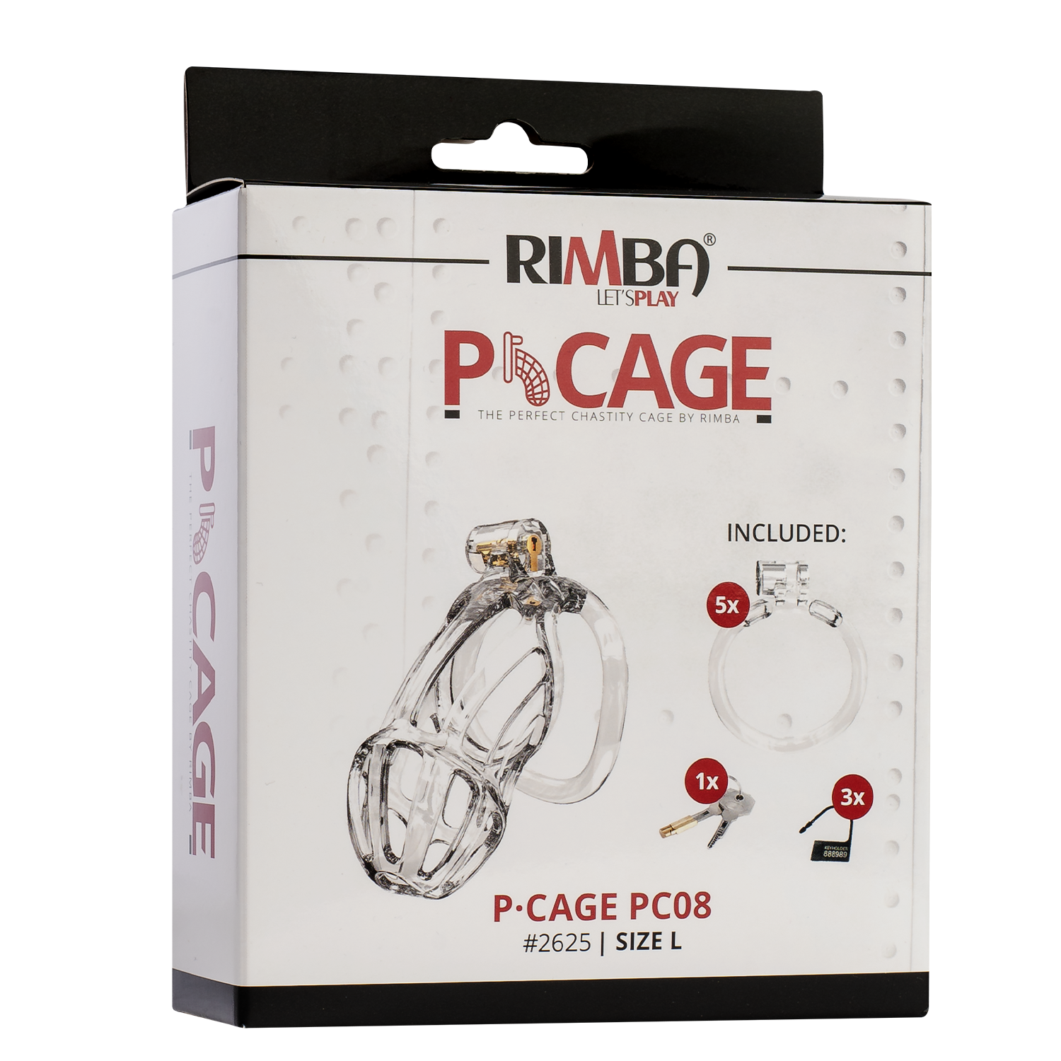 Rimba P-Cage - P-Cage PC08 - Peniskooi Maat L - Transparant