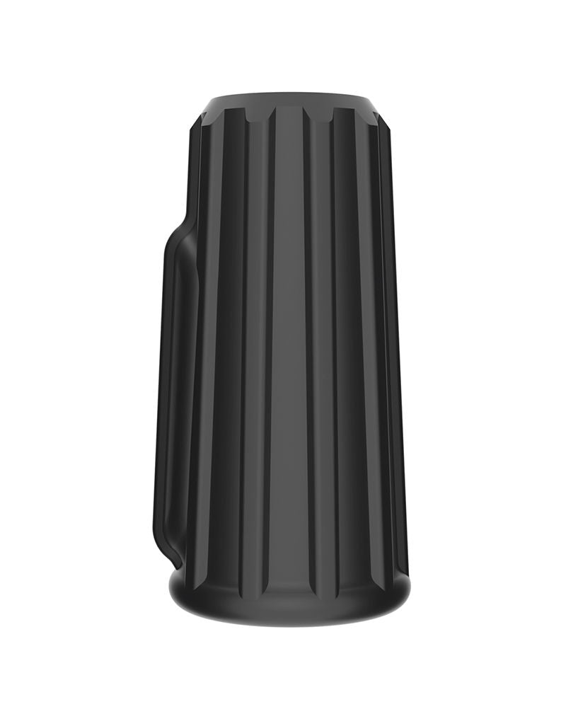 LoveToy - Ridge Knights Ring - Vibrerende Penis Sleeve (Ø 3,7 cm) - Zwart