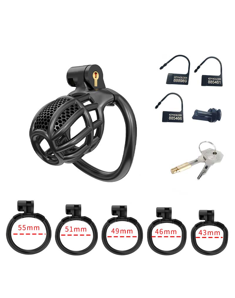 Rimba P-Cage - P-Cage PC06 - Peniskooi Maat S - Zwart