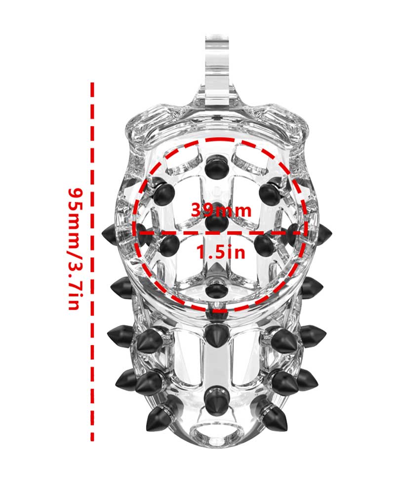 Rimba P-Cage - P-Cage PC09 - Peniskooi Maat L - Transparant