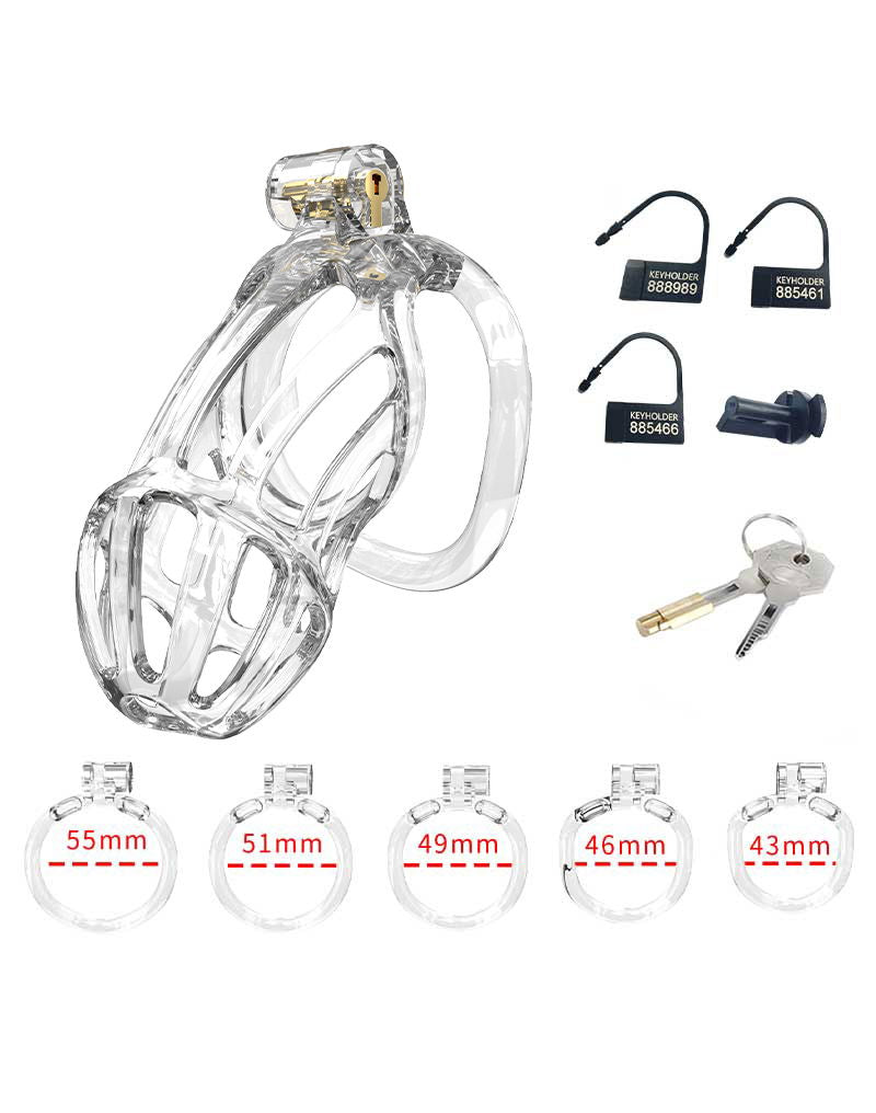 Rimba P-Cage - P-Cage PC08 - Peniskooi Maat L - Transparant