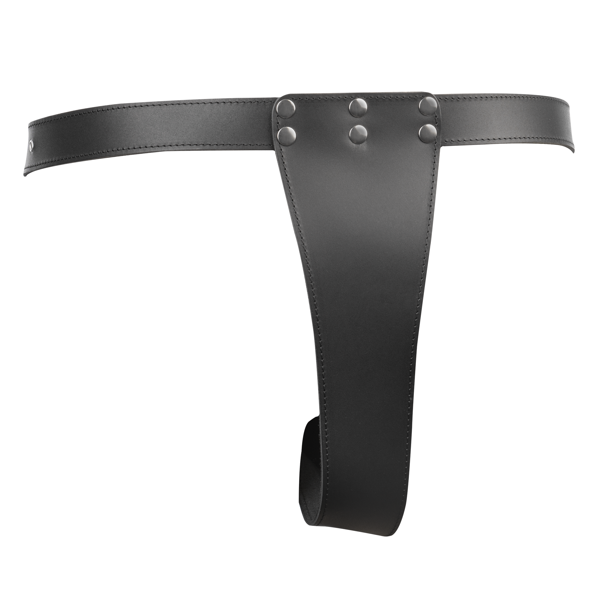 Rimba - Voorbind slip met dildo (3,5 x 12 cm.) naar binnen en (4x17 cm)naar buiten