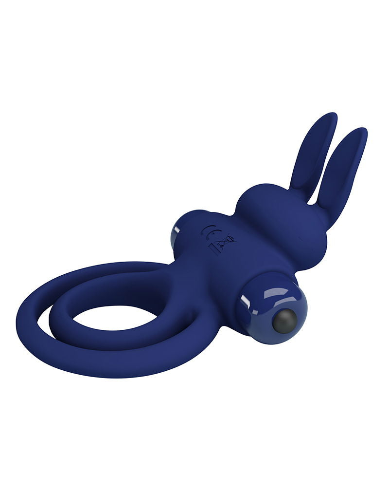 Pretty Love - Darey - Rabbit Cock Ring - Donkerblauw