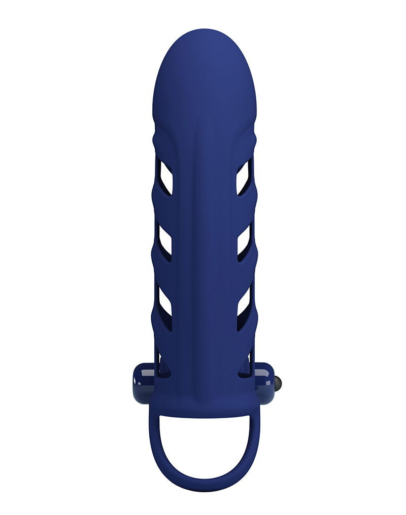 Pretty Love - Altaf - Vibrerende Cock Sleeve - Donkerblauw