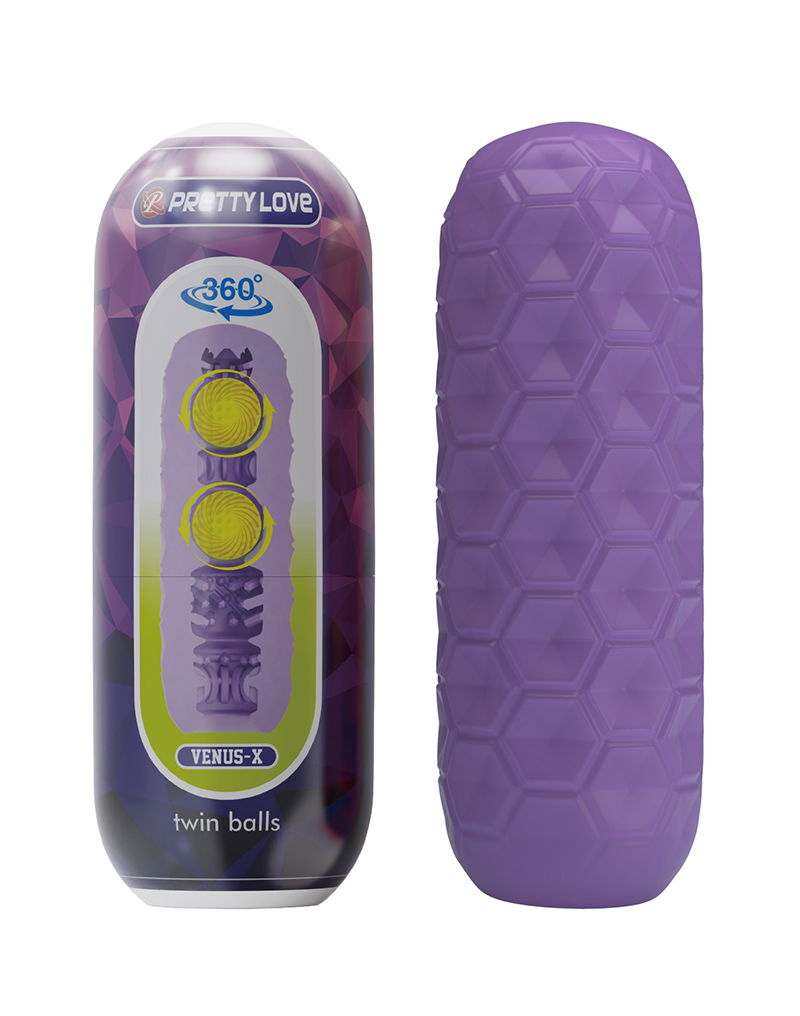 Pretty Love - Venus-X - Twin Balls Masturbator - Paars