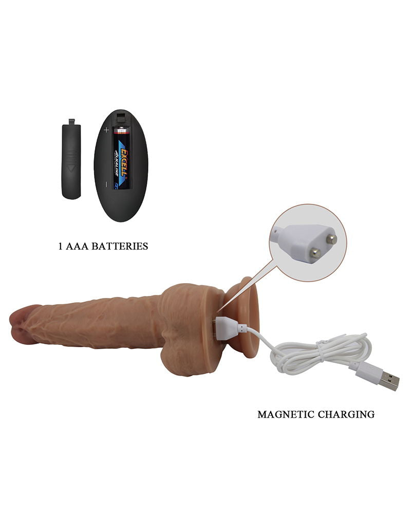 Pretty Love - Jonathan - Lifelike Skin Vibrator - Lichtbruin