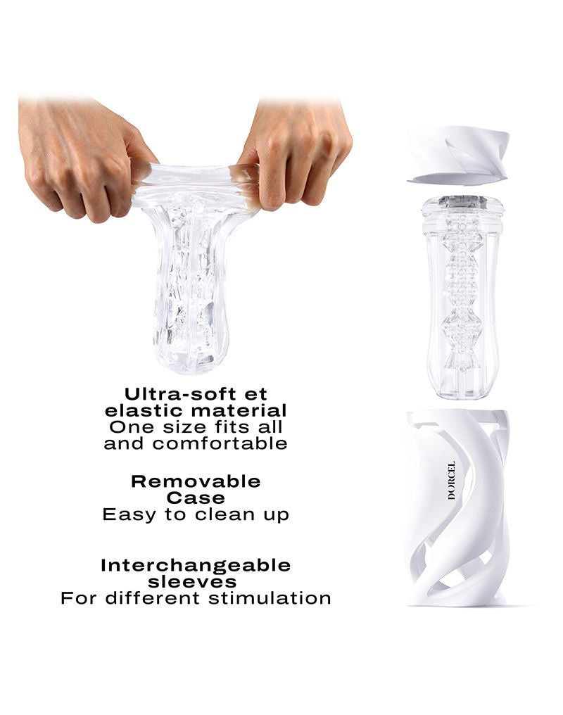 Dorcel - Deep Blow - Masturbator met Sleeve - Wit