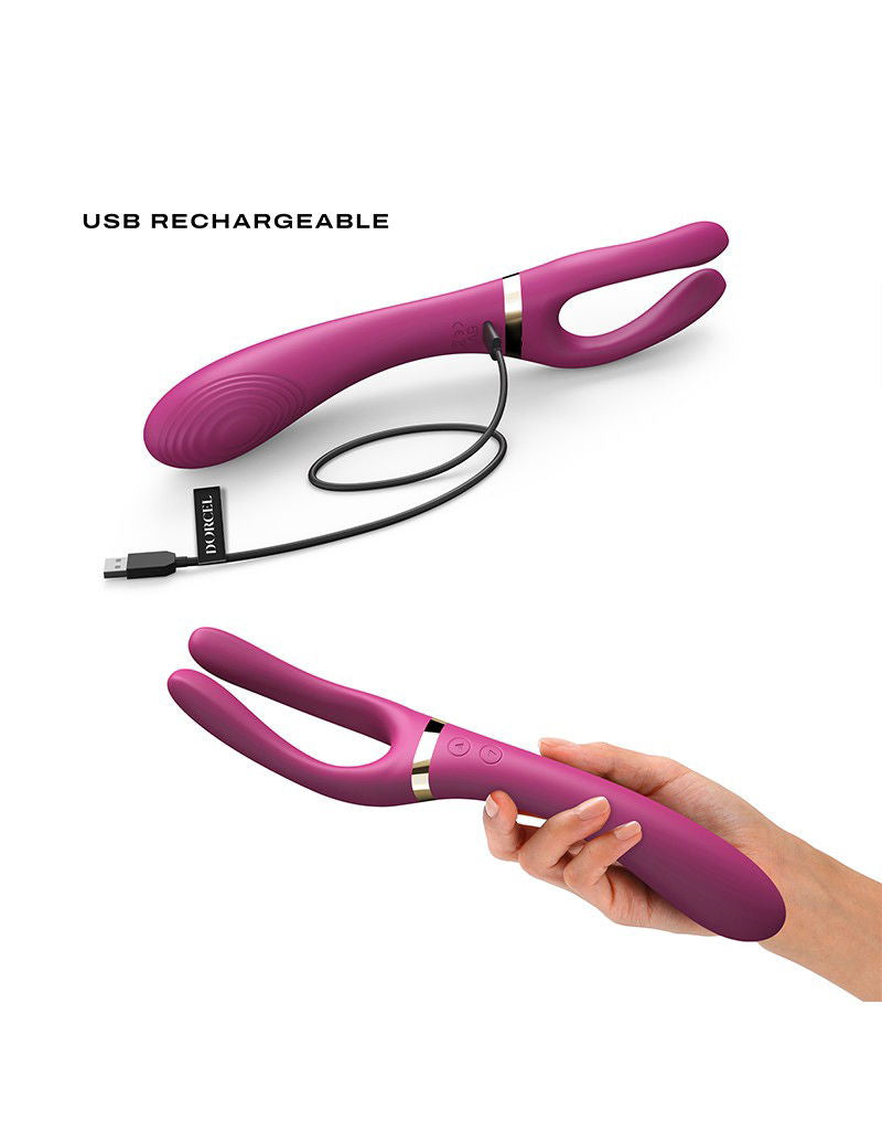 Dorcel - Infinite Joy - Multi Vibrator - Plum