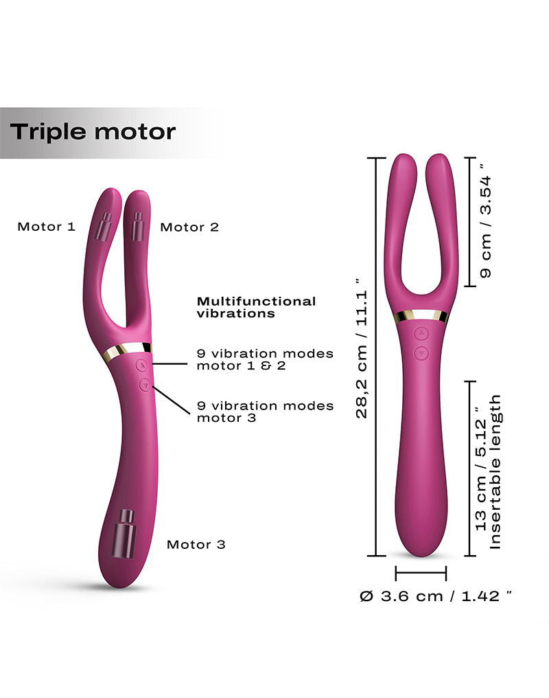 Dorcel - Infinite Joy - Multi Vibrator - Plum