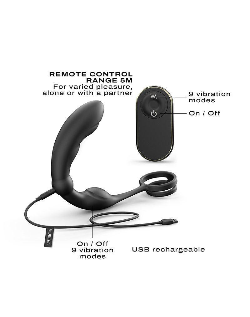 Dorcel - P-Ring - Perineum Stimulator - Zwart