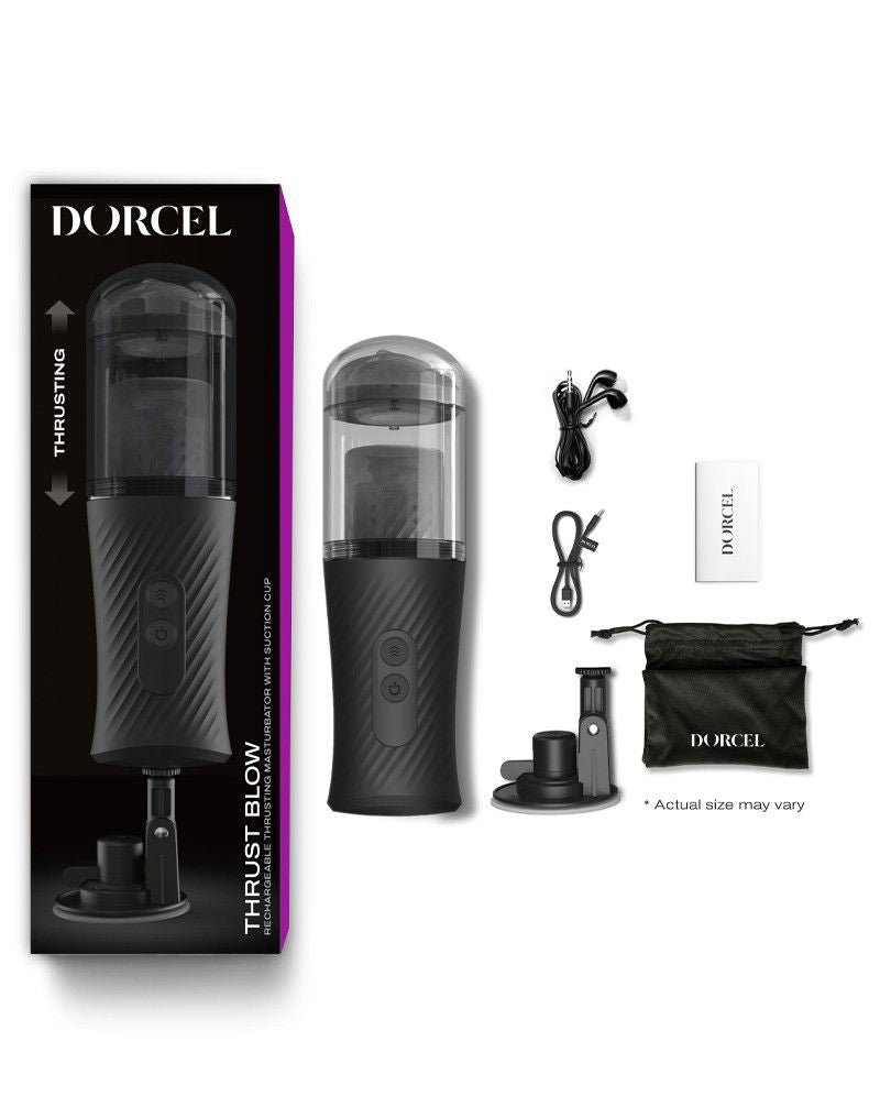 Dorcel - Thrust Blow - Automatische Stotende Masturbator - Zwart