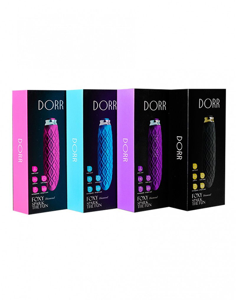DORR - Foxy Mini Diamond - Mini Vibrator - Turkoois