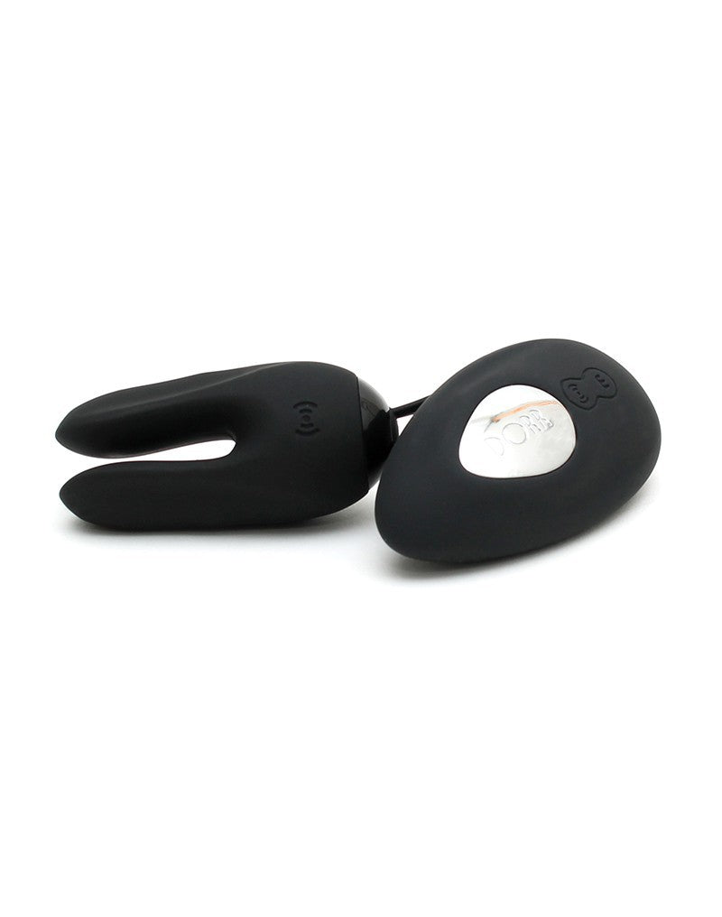 DORR - Ozzy - Rabbit Egg Vibrator + Lay-on Vibrator - Zwart