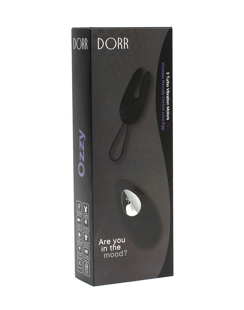 DORR - Ozzy - Rabbit Egg Vibrator + Lay-on Vibrator - Zwart