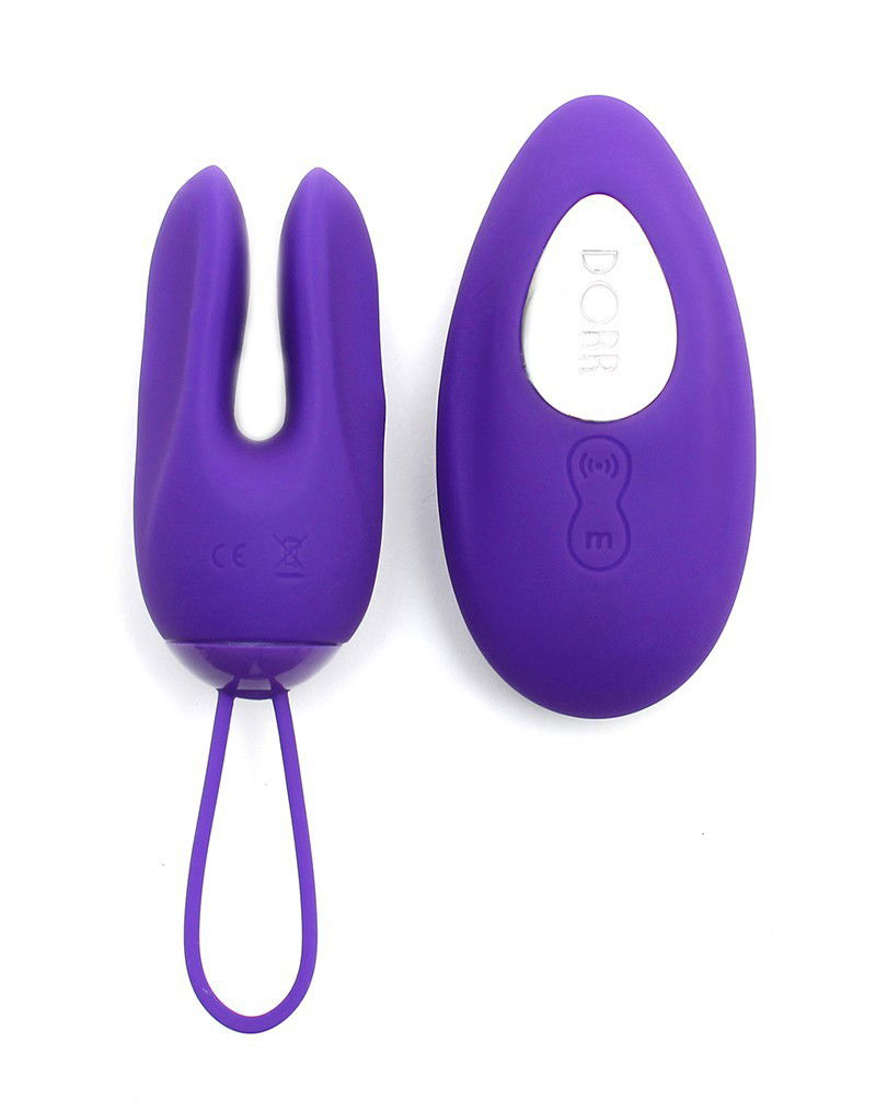 DORR - Ozzy - Rabbit Egg Vibrator + Lay-on Vibrator - Paars