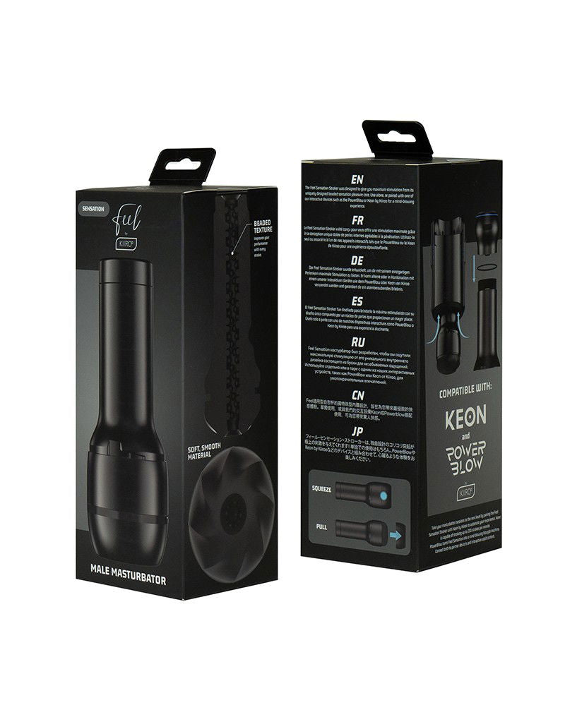 Kiiroo - FeelSensation - Niet-Anatomische Stroker - Zwart