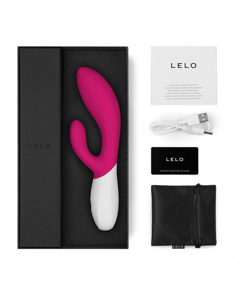 LELO - Ina Wave 2 - Rabbit Vibrator - Cerise