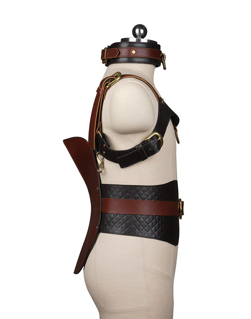 Liebe Seele - Leren Zadel - Zwart, Bruin & Goud