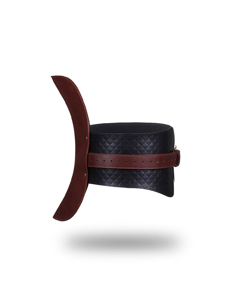 Liebe Seele - Leren Zadel - Zwart, Bruin & Goud