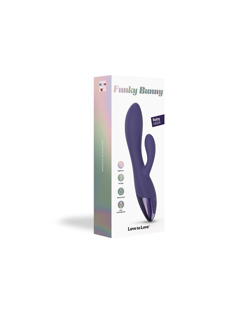 Love to Love - Funky Bunny - Rabbit Vibrator - Indigo