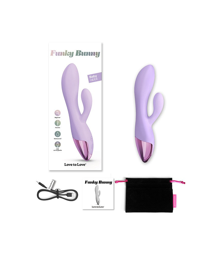 Love to Love - Funky Bunny - Rabbit Vibrator - Mauve