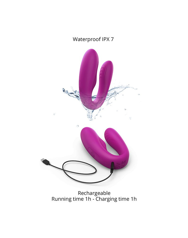 Love to Love - Match Up - Koppelvibrator met afstandsbediening - Roze