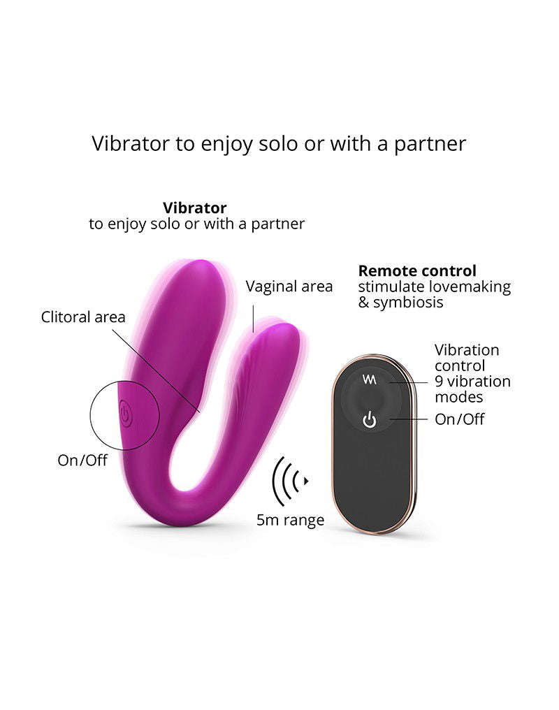 Love to Love - Match Up - Koppelvibrator met afstandsbediening - Roze
