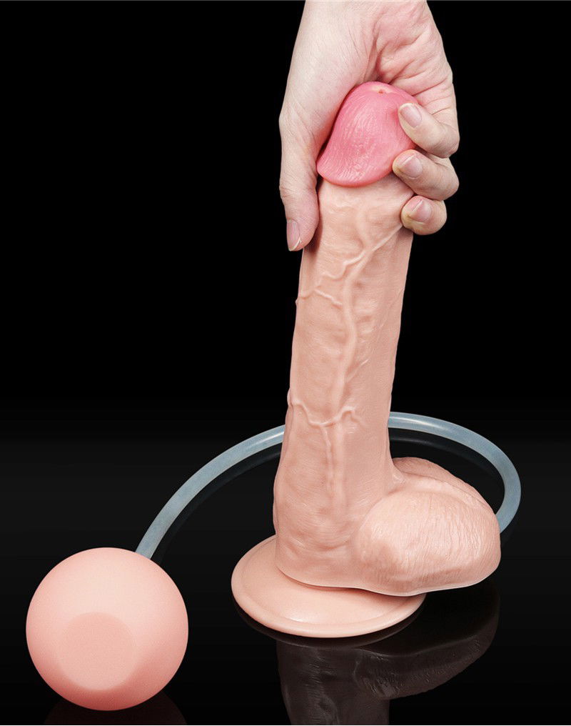 LoveToy - Squirt Extreme Dildo 25 cm - Nude