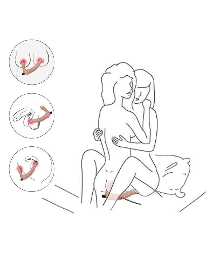 LoveToy - iJoy - Vibrerende Dubbele Dildo - Nude